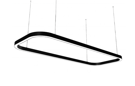 Chain GAS35 Oval & Rectangle LED Linear Pendant Light